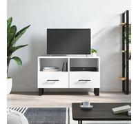 vidaXL Mobile Porta TV Bianco 80x36x50 cm in Legno Multistrato