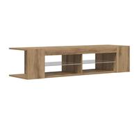 vidaXL Mobile Porta TV con LED Artigianale 135x39x30 cm Truciolato, Supporto TV, Mobile multimediale, consolle TV, Mobile HiFi