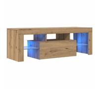 vidaXL Mobile Porta TV con LED Artigianale 200x25x44 cm Multistrato, Armadio ad Alta fedeltà, Centro di intrattenimento, Armadio TV