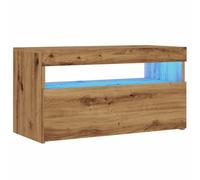 vidaXL Mobile Porta TV con LED Artigianale 75x35x40 cm Multistrato, Supporto TV, Mobile multimediale, consolle TV, Mobile HiFi