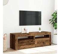 vidaXL Mobile Porta TV con LED Legno Antico 120x35x40 cm Multistrato