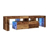 vidaXL Mobile Porta TV con LED Legno Antico 140x36,5x40 cm Multistrato, Armadio ad Alta fedeltà, Centro di intrattenimento, Armadio TV