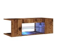 vidaXL Mobile Porta TV con LED Legno Antico 90x39x30 cm Multistrato, Supporto TV, Mobile multimediale, consolle TV, Mobile HiFi