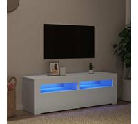 vidaXL Mobile Porta TV con Luci LED Bianco 120x35x40 cm