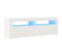 vidaXL Mobile Porta TV con Luci LED Bianco 120x35x40 cm