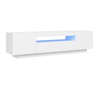 vidaXL Mobile Porta TV con Luci LED Bianco 160x35x40 cm