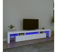 VIDAXL - Mobile Porta Tv Con Luci Led Bianco 215x36,5x40 Cm