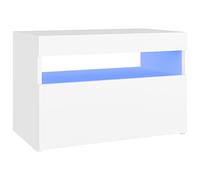 vidaXL Mobile Porta TV con Luci LED Bianco 60x35x40 cm