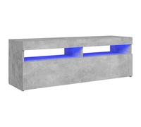 VIDAXL - Mobile Porta TV con Luci LED Grigio Cemento 120x35x40 cm