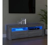 VIDAXL - Mobile Porta TV con Luci LED Grigio Sonoma 120x35x40 cmcm