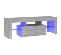 vidaXL Mobile Porta TV con Luci LED Grigio Sonoma 120x35x40 cmcm
