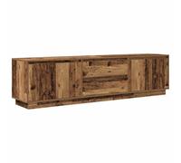 vidaXL Mobile Porta TV con Luci LED Legno Antico 193,5x41x50 cm