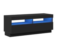 vidaXL Mobile Porta TV con Luci LED Nero 100x35x40 cm