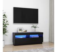 vidaXL Mobile Porta TV con Luci LED Nero 100x35x40 cm