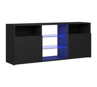 vidaXL Mobile Porta TV con Luci LED Nero 120x30x50 cm