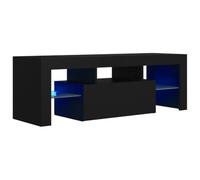 vidaXL Mobile Porta TV con Luci LED Nero 120x35x40 cm