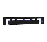 VIDAXL - Mobile Porta TV con Luci LED Nero 230x36,5x40 cm