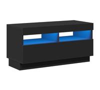 vidaXL Mobile Porta TV con Luci LED Nero 80x35x40 cm