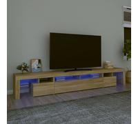VIDAXL - Mobile Porta Tv Con Luci Led Rovere Sonoma