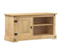 vidaXL Mobile Porta TV Corona 100x40x52 cm in Legno Massello di Pino, supporto TV, mobile HiFi, consolle TV, credenza TV