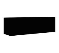vidaXL Mobile Porta TV Credenza Consolle HiFi Buffet Madia Mobiletto Arredo Unità Multimediale Armadietto Basso in Truciolato Nero 100x30x30 cm