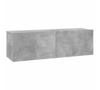 Mobile porta tv grigio cemento 100x30x30 cm in truciolato