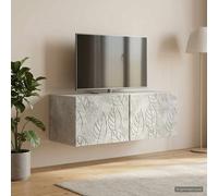 vidaXL Mobile Porta TV da Muro 59,5 x 31 cm Grigio Cemento
