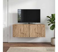 vidaXL Mobile Porta TV da Muro 59,5 x 31 cm Rovere Artigianale