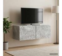 vidaXL Mobile Porta TV da Muro 59,5 x 41 x 30 cm Grigio Cemento