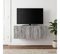 vidaXL Mobile Porta TV da Muro 98 x 31 cm Sonoma grigio