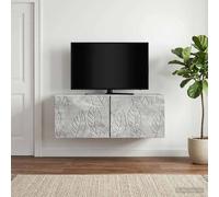 vidaXL Mobile Porta TV da Muro 98 x 41 x 30 cm Grigio Cemento