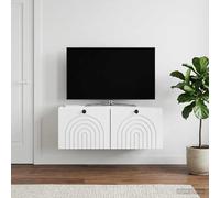 vidaXL Mobile Porta TV da Muro Bianco 78,5 x 41 x 30 cm