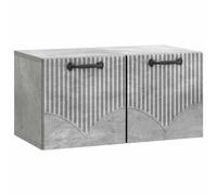 vidaXL Mobile Porta TV da Muro Grigio Cemento 59,5 x 31 x 30 cm