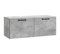 vidaXL Mobile Porta TV da Muro Grigio Cemento 78,5 x 31 x 30 cm