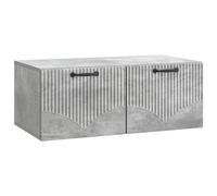 vidaXL Mobile Porta TV da Muro Grigio Cemento 78,5 x 41 x 30 cm