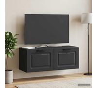 vidaXL Mobile Porta TV da Muro Nero 78,5 x 31 x 30 cm