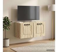 vidaXL Mobile Porta TV da Muro Rovere Sonoma 59,5 x 31 x 30 cm