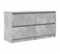 vidaXL Mobile Porta TV Grigio Cemento 100x35x54 cm Legno Multistrato, Mobile TV, credenza TV, Armadio ad Alta fedeltà, banco TV, Mobile Porta TV