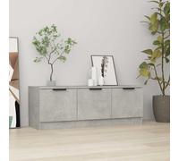 vidaXL Mobile Porta TV Grigio Cemento 102x35x36,5 cm Legno Multistrato