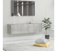 vidaXL Mobile TV Grigio Cemento 120x30x30 cm in Truciolato