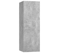 vidaXL Mobile Porta TV Grigio Cemento 30,5x30x90 cm Legno Multistrato