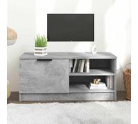 vidaXL Mobile Porta TV Grigio Cemento 80x35x36,5 cm Legno Multistrato