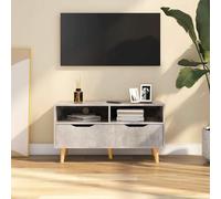 vidaXL Mobile Porta TV Grigio Cemento 90x40x48,5 cm Legno Multistrato