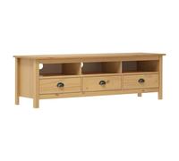 vidaXL Mobile Porta TV Hill Base per Televisione Supporto per Impianto Stereo Mobiletto per Sistemi Audio Marrone Ambra 158x40x47cm Legno Pino
