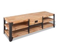 vidaXL - Mobile Porta Tv In Legno Massello Di Acacia 140x40x45 Cm