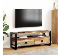 vidaXL Mobile Porta TV in Legno Massello Anticato