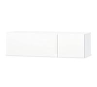 Mobile tv in truciolato 120x40x34 cm bianco lucido