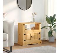 AX Mobiletto TV 80x43x78cm Marrone Stile Messicano Corona Multiuso Parete 243746