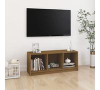 vidaXL Mobile Porta TV Marrone Miele 104x33x41 cm in Legno di Pino