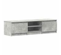 vidaXL Mobile Porta TV Minimalista 2 Ante 2 Scomparti Aperti Armadietto Credenza Multimediale Bassa Grigio Cemento 140x40x35,5 cm in Truciolato